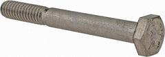 Made in USA - 1/4-20 UNC, 2-1/4" Length Under Head Hex Head Cap Screw - Grade 18-8 Stainless Steel, Uncoated, 7/16" Hex - Makers Industrial Supply