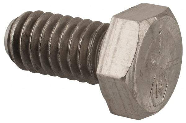 Made in USA - 5/16-18 UNC, 5/8" Length Under Head Hex Head Cap Screw - Grade 18-8 Stainless Steel, Uncoated, 1/2" Hex - Makers Industrial Supply