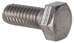 Value Collection - 5/16-18 UNC, 3/4" Length Under Head Hex Head Cap Screw - Grade 18-8 Stainless Steel, Uncoated, 1/2" Hex - Makers Industrial Supply