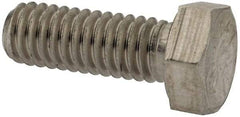 Made in USA - 5/16-18 UNC, 7/8" Length Under Head Hex Head Cap Screw - Grade 18-8 Stainless Steel, Uncoated, 1/2" Hex - Makers Industrial Supply