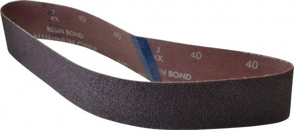 Norton - 2" Wide x 30" OAL, 40 Grit, Aluminum Oxide Abrasive Belt - Aluminum Oxide, Coarse, Coated, Series R228 - Makers Industrial Supply