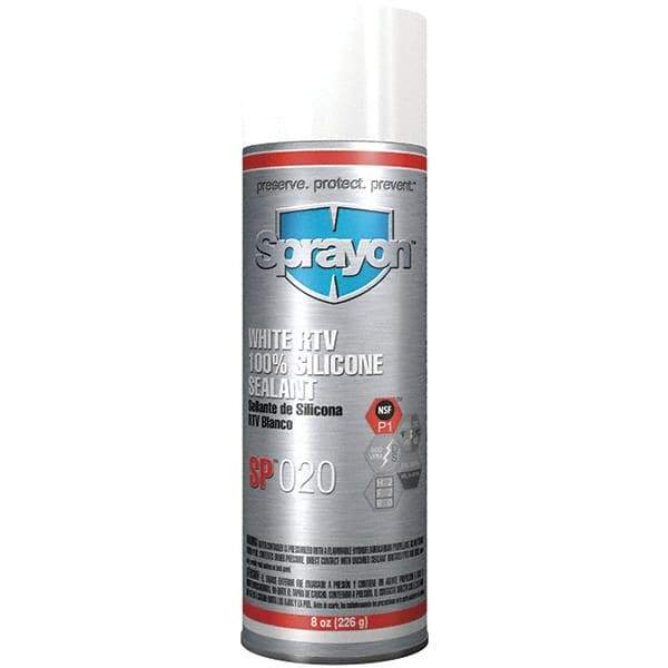 Sprayon - 8 oz Automotive Gasket Sealant - 122°F Max, White, Comes in Aerosol Can - Makers Industrial Supply