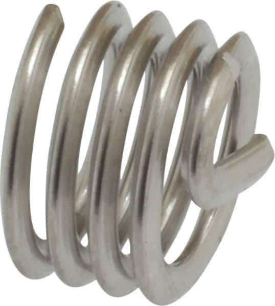 Heli-Coil - 5/16-18 UNC, 0.312" OAL, Free Running Helical Insert - 4 Free Coils, Tanged, Stainless Steel, 1D Insert Length - Makers Industrial Supply