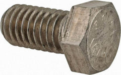 Made in USA - 3/8-16 UNC, 3/4" Length Under Head Hex Head Cap Screw - Grade 18-8 Stainless Steel, Uncoated, 9/16" Hex - Makers Industrial Supply