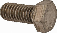 Made in USA - 3/8-16 UNC, 7/8" Length Under Head Hex Head Cap Screw - Grade 18-8 Stainless Steel, Uncoated, 9/16" Hex - Makers Industrial Supply