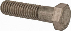 Made in USA - 3/8-16 UNC, 1-1/2" Length Under Head Hex Head Cap Screw - Grade 18-8 Stainless Steel, Uncoated, 9/16" Hex - Makers Industrial Supply