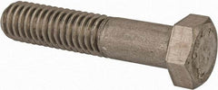 Made in USA - 3/8-24 UNF, 2" Length Under Head Hex Head Cap Screw - Grade 18-8 Stainless Steel, Uncoated, 9/16" Hex - Makers Industrial Supply