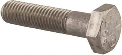 Made in USA - 1/4-28 UNF, 1-1/8" Length Under Head Hex Head Cap Screw - Grade 18-8 Stainless Steel, Uncoated, 7/16" Hex - Makers Industrial Supply