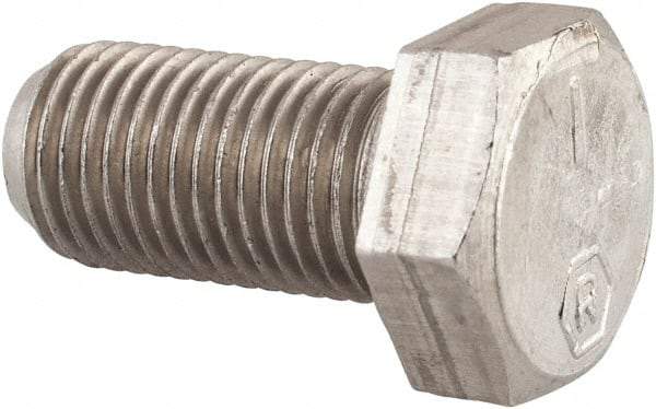 Made in USA - 3/8-24 UNF, 3/4" Length Under Head Hex Head Cap Screw - Grade 18-8 Stainless Steel, Uncoated, 9/16" Hex - Makers Industrial Supply