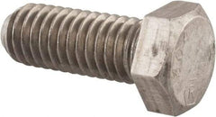 Made in USA - 3/8-24 UNF, 2" Length Under Head Hex Head Cap Screw - Grade 18-8 Stainless Steel, Uncoated, 9/16" Hex - Makers Industrial Supply