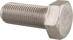 Made in USA - 1/2-20 UNF, 1-1/4" Length Under Head Hex Head Cap Screw - Grade 18-8 Stainless Steel, Uncoated, 3/4" Hex - Makers Industrial Supply