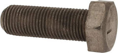 Made in USA - 1/2-20 UNF, 1-1/2" Length Under Head Hex Head Cap Screw - Grade 18-8 Stainless Steel, Uncoated, 3/4" Hex - Makers Industrial Supply