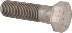 Made in USA - 1/2-20 UNF, 1-3/4" Length Under Head Hex Head Cap Screw - Grade 18-8 Stainless Steel, Uncoated, 3/4" Hex - Makers Industrial Supply