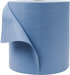 WypAll - X80 Dry Shop Towel/Industrial Wipes - Jumbo Roll, 13-3/8" x 12-1/2" Sheet Size, Blue - Makers Industrial Supply