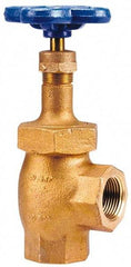 NIBCO - 3" Pipe, Class 150, Threaded Bronze Renewable Angle Gate Valve - 300 WOG, 150 WSP, Union Bonnet - Makers Industrial Supply