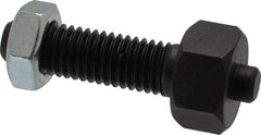 Jergens - 1/2-13 Thread, 7/8" Size, 2-3/8" Long, Black Oxide Coated, Low Carbon Steel Clamp Rest - 1-1/2" Thread Length, 11/32" Pin Diam x 3/16" Pin Height, 1/2" Nut Height - Makers Industrial Supply