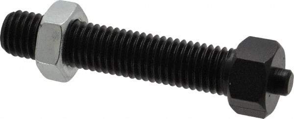 Jergens - 5/8-11 Thread, 7/8" Size, 3-27/32" Long, Black Oxide Coated, Low Carbon Steel Clamp Rest - 2-15/16" Thread Length, 11/32" Pin Diam x 3/16" Pin Height, 1/2" Nut Height - Makers Industrial Supply