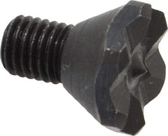 Jergens - Pointed Tooth, 1/4-28, 0.46" Shank Length, 1/4" Thread Length, Black Oxide Finish, Hex Head, Adjustable Positioning Gripper - 1/2" Hex, 1/8" Head Height - Makers Industrial Supply