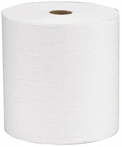 Scott - Hard Roll of 1 Ply White Paper Towels - 8" Wide, 400' Roll Length - Makers Industrial Supply