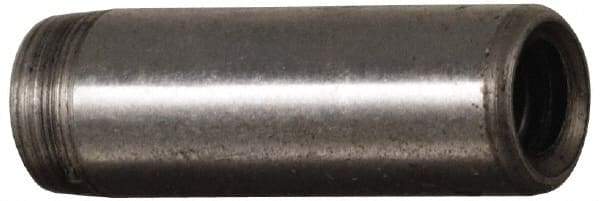 Jergens - 1/4" Diam x 2" Pin Length C-1215 Alloy Steel Pull Out Dowel Pin - C 47-58 & C 60-64 (Surface) Hardness, 1 Beveled & 1 Threaded End - Makers Industrial Supply