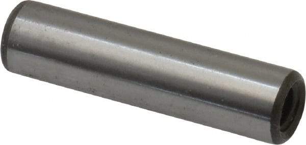 Jergens - 1/4" Diam x 1" Pin Length C-1215 Alloy Steel Pull Out Dowel Pin - C 47-58 & C 60-64 (Surface) Hardness, 1 Beveled & 1 Threaded End - Makers Industrial Supply