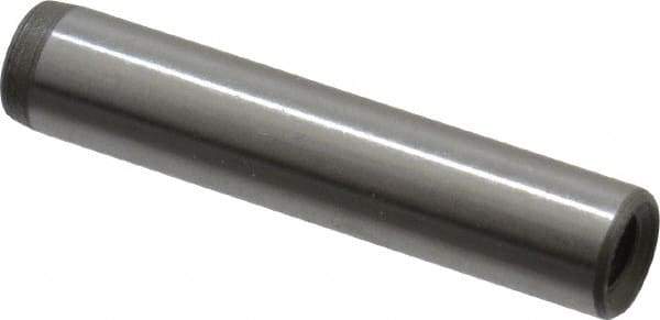 Jergens - 1/4" Diam x 1-1/4" Pin Length C-1215 Alloy Steel Pull Out Dowel Pin - C 47-58 & C 60-64 (Surface) Hardness, 1 Beveled & 1 Threaded End - Makers Industrial Supply