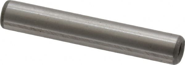 Jergens - 1/4" Diam x 1-1/2" Pin Length C-1215 Alloy Steel Pull Out Dowel Pin - C 47-58 & C 60-64 (Surface) Hardness, 1 Beveled & 1 Threaded End - Makers Industrial Supply