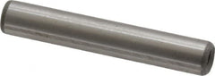 Jergens - 1/4" Diam x 1-1/2" Pin Length C-1215 Alloy Steel Pull Out Dowel Pin - C 47-58 & C 60-64 (Surface) Hardness, 1 Beveled & 1 Threaded End - Makers Industrial Supply