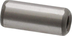 Jergens - 5/16" Diam x 3/4" Pin Length C-1215 Alloy Steel Pull Out Dowel Pin - C 47-58 & C 60-64 (Surface) Hardness, 1 Beveled & 1 Threaded End - Makers Industrial Supply