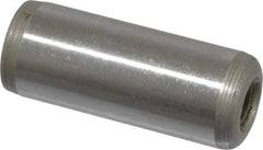 Jergens - 1/2" Diam x 1-1/4" Pin Length C-1215 Alloy Steel Pull Out Dowel Pin - C 47-58 & C 60-64 (Surface) Hardness, 1 Beveled & 1 Threaded End - Makers Industrial Supply