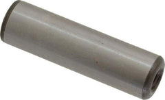 Jergens - 1/2" Diam x 1-3/4" Pin Length C-1215 Alloy Steel Pull Out Dowel Pin - C 47-58 & C 60-64 (Surface) Hardness, 1 Beveled & 1 Threaded End - Makers Industrial Supply