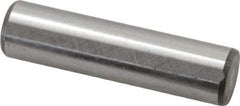 Jergens - 1/2" Diam x 2" Pin Length C-1215 Alloy Steel Pull Out Dowel Pin - C 47-58 & C 60-64 (Surface) Hardness, 1 Beveled & 1 Threaded End - Makers Industrial Supply