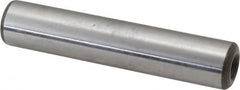 Jergens - 1/2" Diam x 2-1/2" Pin Length C-1215 Alloy Steel Pull Out Dowel Pin - C 47-58 & C 60-64 (Surface) Hardness, 1 Beveled & 1 Threaded End - Makers Industrial Supply