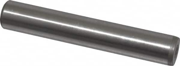 Jergens - 1/2" Diam x 3" Pin Length C-1215 Alloy Steel Pull Out Dowel Pin - C 47-58 & C 60-64 (Surface) Hardness, 1 Beveled & 1 Threaded End - Makers Industrial Supply