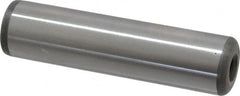 Jergens - 3/4" Diam x 3" Pin Length C-1215 Alloy Steel Pull Out Dowel Pin - C 47-58 & C 60-64 (Surface) Hardness, 1 Beveled & 1 Threaded End - Makers Industrial Supply