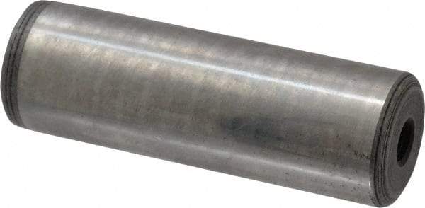 Jergens - 1" Diam x 3" Pin Length C-1215 Alloy Steel Pull Out Dowel Pin - C 47-58 & C 60-64 (Surface) Hardness, 1 Beveled & 1 Threaded End - Makers Industrial Supply