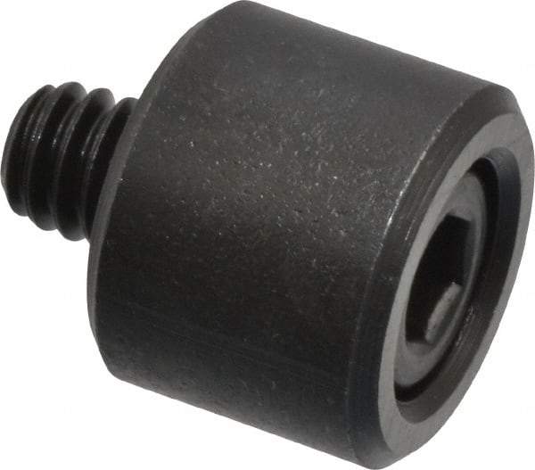 Jergens - 1/4-20 Thread, 5/8" OD, 1/2" High, Jig Foot - Black Oxide Finish, Low Carbon Steel, Case Hardened, 75-77 R30N Heat Treatment - Makers Industrial Supply