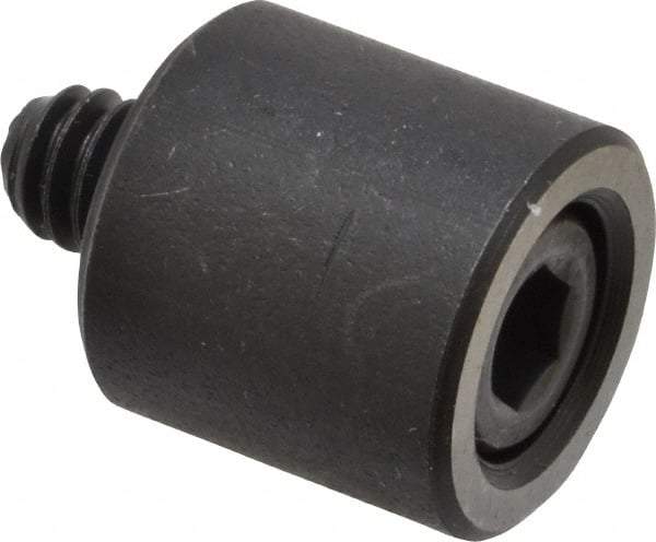 Jergens - 1/4-20 Thread, 5/8" OD, 5/8" High, Jig Foot - Black Oxide Finish, Low Carbon Steel, Case Hardened, 75-77 R30N Heat Treatment - Makers Industrial Supply