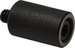 Jergens - 1/4-20 Thread, 5/8" OD, 1" High, Jig Foot - Black Oxide Finish, Low Carbon Steel, Case Hardened, 75-77 R30N Heat Treatment - Makers Industrial Supply