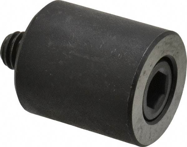 Jergens - 5/16-18 Thread, 7/8" OD, 1" High, Jig Foot - Black Oxide Finish, Low Carbon Steel, Case Hardened, 75-77 R30N Heat Treatment - Makers Industrial Supply