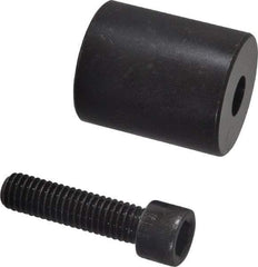 Jergens - 3/8-16 Thread, 1-1/4" OD, 1-1/2" High, Jig Foot - Black Oxide Finish, Low Carbon Steel, Case Hardened, 75-77 R30N Heat Treatment - Makers Industrial Supply