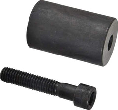 Jergens - 3/8-16 Thread, 1-1/4" OD, 2" High, Jig Foot - Black Oxide Finish, Low Carbon Steel, Case Hardened, 75-77 R30N Heat Treatment - Makers Industrial Supply