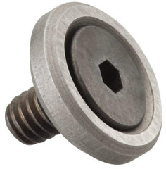 Gibraltar - 3/8-16 Thread, 1-5/8" OD, 3/8" High, Flat Foot - Steel & Lead Alloy - Makers Industrial Supply