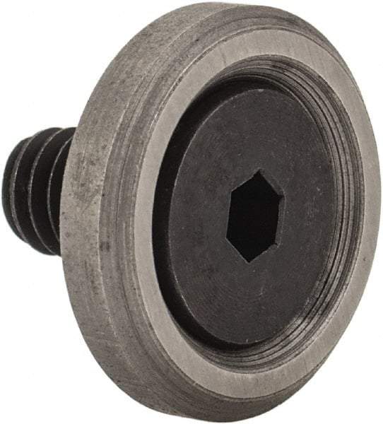 Jergens - 8-32 Thread, 1/2" OD, 1/8" High, Flat Foot - Low Carbon Steel, Case Hardened, 75-77 R30N Heat Treatment - Makers Industrial Supply