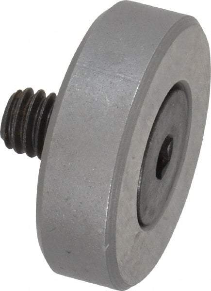 Jergens - 5/16-18 Thread, 1-1/4" OD, 3/8" High, Flat Foot - Low Carbon Steel, Case Hardened, 75-77 R30N Heat Treatment - Makers Industrial Supply