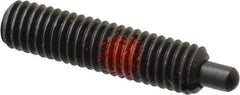 Jergens - 10-32, 3/4" Thread Length, 1/8" Plunger Projection, Steel Threaded Spring Plunger - 0.093" Max Plunger Diam, 3/4" Plunger Length, 2.9 Lb Init End Force, 11.1 Lb Final End Force, 3/32" Hex - Makers Industrial Supply