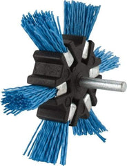 Value Collection - 4" OD, 1/4" Shank Diam, Nylon Wheel Brush - 1/2" Face Width - Makers Industrial Supply