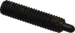 Jergens - 10-32, 3/4" Thread Length, 1/8" Plunger Projection, Steel Threaded Spring Plunger - 0.093" Max Plunger Diam, 3/4" Plunger Length, 2.9 Lb Init End Force, 11.1 Lb Final End Force, 3/32" Hex - Makers Industrial Supply