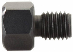 Gibraltar - 15/16" OAL, 3/8" Head Height, Low Carbon Steel, Threaded Rest Button - Black Oxide Coating, 1/2-20 Thread, 3/4" Hex - Makers Industrial Supply