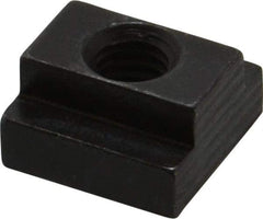 Jergens - 3/8-16 Blind Tapped T Slot Nut - 1/2" Slot Width, 7/8 x 9/32" Base Width x Height, 7/8 x 1/2" OAL x Height - Makers Industrial Supply